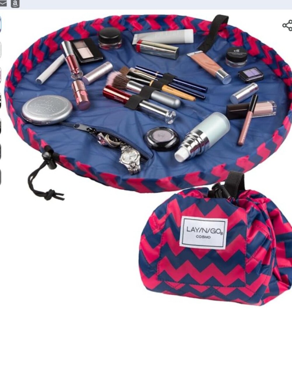 Lay n go cosmetic bag